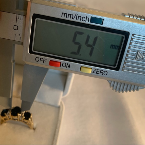 Engagement! Mother's Day! Anniversary! Gorgeous Onyx & Diamond 14K ring 6.5 - Picture 8 of 10